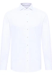 Eterna Langarmhemd SLIM FIT NON IRON Weiß/Creme