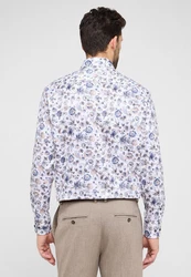 Eterna Langarmhemd COMFORT FIT NON IRON Weiß/Creme/Mischfarben/Blau