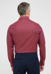 Eterna Langarmhemd Hemd 2132 F171 Dunkelrot/Rot/Bordeaux