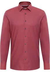 Eterna Langarmhemd Hemd 2132 F171 Dunkelrot/Rot/Bordeaux