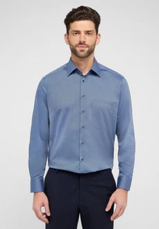 Eterna Langarmhemd COMFORT FIT NON IRON Blau/Grau/Hellblau/Dunkelblau/Pastell