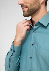 Eterna Langarmhemd COMFORT FIT NON IRON Blau/Grün/Türkis