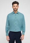Eterna Langarmhemd COMFORT FIT NON IRON Blau/Grün/Türkis