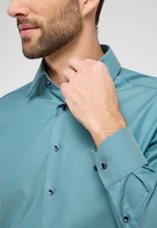 Eterna Langarmhemd MODERN FIT Türkis/Grün/Blau/Hellblau