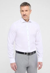 Eterna Langarmhemd SLIM FIT NON IRON Weiß/Creme/Lila/Grau/Dunkelblau