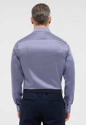 Eterna Langarmhemd SLIM FIT EASY IRON Dunkelblau/Hellblau/Blau/Fliederfarben