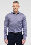 Eterna Langarmhemd SLIM FIT EASY IRON Dunkelblau/Hellblau/Blau/Fliederfarben