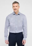 Eterna Langarmhemd SLIM FIT EASY IRON Grau/Blau/Hellblau