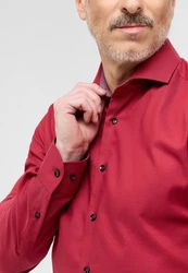 Eterna Langarmhemd SLIM FIT NON IRON Rot/Dunkelrot