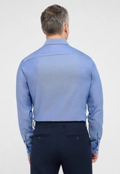Eterna Langarmhemd SLIM FIT NON IRON Hellblau/Blau/Dunkelblau