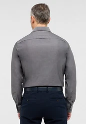 Eterna Langarmhemd SLIM FIT NON IRON Dunkelgrau/Grau/Hellgrau