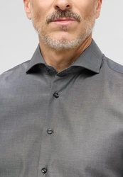Eterna Langarmhemd SLIM FIT NON IRON Dunkelgrau/Grau/Hellgrau