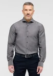 Eterna Langarmhemd SLIM FIT NON IRON Dunkelgrau/Grau/Hellgrau