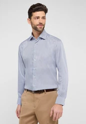 Eterna Langarmhemd MODERN FIT EASY IRON Hellblau/Blau/Dunkelblau