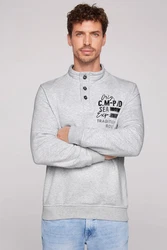 CAMP DAVID Sweater Grau/Hellgrau