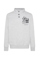 CAMP DAVID Sweater Grau/Hellgrau