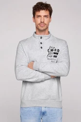 CAMP DAVID Sweater Grau/Hellgrau