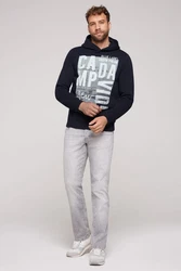 CAMP DAVID Kapuzensweatshirt Dunkelblau/Hellblau/Rot