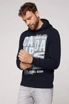 CAMP DAVID Kapuzensweatshirt Dunkelblau/Hellblau/Rot