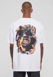 Upscale by Mister Tee Hustle Oversize Tee Weiß/Braun/Dunkelblau