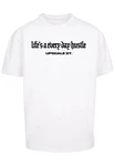 Upscale by Mister Tee Hustle Oversize Tee Weiß/Braun/Dunkelblau