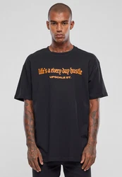Upscale by Mister Tee Hustle Oversize Tee Rot/Schwarz/Orange/Beige