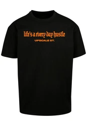 Upscale by Mister Tee Hustle Oversize Tee Rot/Schwarz/Orange/Beige