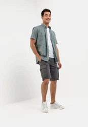 camel active Cargoshorts Regular Fit Dunkelgrau/Hellgrau/Grau/Khaki