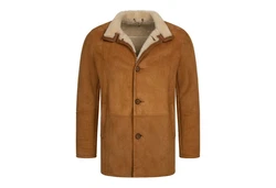 S&A Ledermoden Lederjacke Niko Braun/Beige