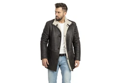 S&A Ledermoden Lederjacke Niko Khaki/Dunkelgrün/Dunkelbraun/Dunkelgrau/Braun/Rot