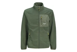 Jack & Jones Anorak JJTheo Fleecejacke khaki/weiß