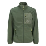 Jack & Jones Anorak JJTheo Fleecejacke khaki/weiß Jack & Jones Anorak JJTheo Fleecejacke khaki/weiß