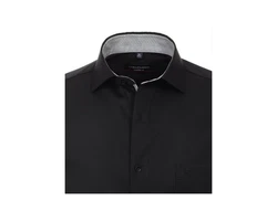 CASAMODA Businesshemd uni schwarz