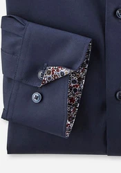 OLYMP Businesshemd Luxor Komfort Fit Dunkelblau/Hellblau/Blau