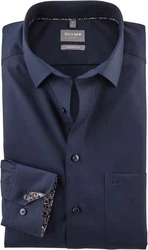 OLYMP Businesshemd Luxor Komfort Fit Dunkelblau/Hellblau/Blau