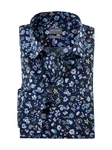 OLYMP Businesshemd Luxor comfort fit Dunkelblau/Lila/Blau/Hellblau