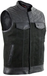 MDM Weste Custom Biker Hunter Grau/Dunkelgrau/Schwarz