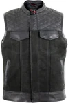 MDM Weste Custom Biker Hunter Grau/Dunkelgrau/Schwarz