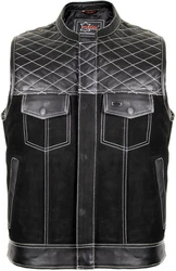 MDM Weste Custom Biker Hunter Schwarz/Grau/Dunkelgrau