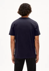 Armedangels T-Shirt MAARKOS POCKET Dunkelblau