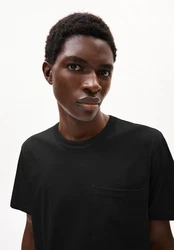 Armedangels T-Shirt MAARKOS POCKET Schwarz