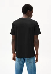 Armedangels T-Shirt MAARKOS POCKET Schwarz