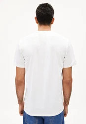 Armedangels T-Shirt MAARKOS POCKET Weiß/Creme