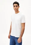 Armedangels T-Shirt MAARKOS POCKET Weiß/Creme
