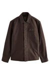 Next Hemdjacke Leinwand-Hemdjacke Braun/Dunkelbraun/Khaki