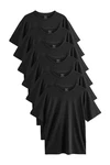 Next Everyday T-Shirts (6-tlg) Schwarz/Grau/Dunkelgrau