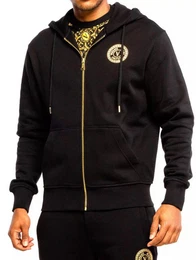 Kapuzensweatshirt Zip Hoodie Sweatshirt Sweatjacke Kapuze mit Kordelzug, Innen mit weichem Fleece, Eingrifftaschen