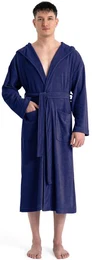 Herrenbademantel Sina, ideal fr Sauna & Spa, Hotelbademantel, Morgenmantel, Langform, Baumwolle, Kapuze, Grtel, einfarbiger Bademantel, lang, hoher Baumwollanteil, S-4XL