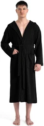 Herrenbademantel Sina, ideal fr Sauna & Spa, Hotelbademantel, Morgenmantel, Langform, Baumwolle, Kapuze, Grtel, einfarbiger Bademantel, lang, hoher Baumwollanteil, S-4XL