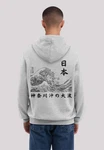 F4NT4STIC Kapuzenpullover Kanagawa Welle Golden Gai Hellgrau/Grau